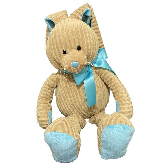 Ganz LOPPY Plush Bunny HE9817 Rabbit Easter Spring Ribbed Textured - Picture 2 of 7